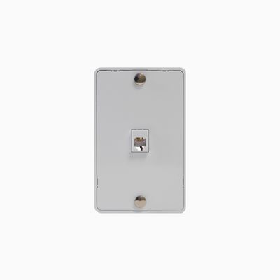 ICC IC630DB6WH Single-Gang Telephone Faceplate, 6P6C, White