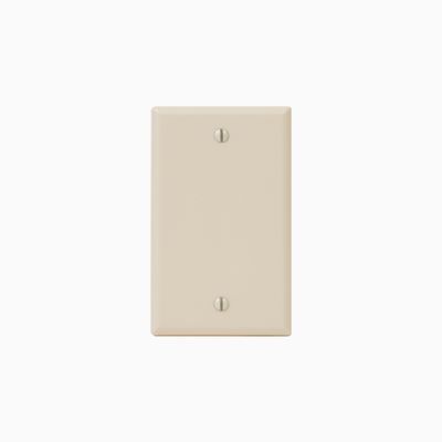 ICC IC630EB0AL Faceplate Blank with Single Gang, Almond