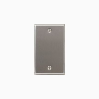 ICC IC630EBSSS Faceplate Blank with Double Gang, Stainless Steel