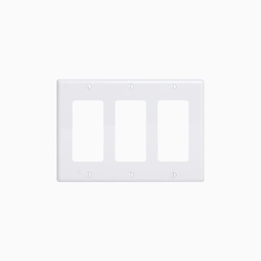 ICC IC107DFTWH Decorex Faceplate with Insert Spaces, White