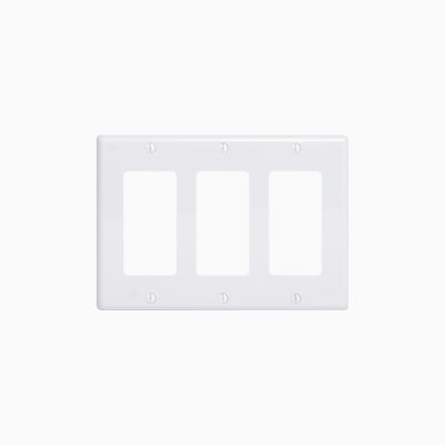 ICC IC107DFTWH Decorex Faceplate with Insert Spaces, White