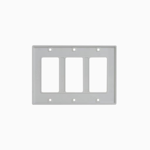 ICC IC107DFTWH Decorex Faceplate with Insert Spaces, White