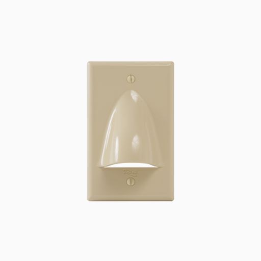 ICC IC640BSSIV Bulk Nose Faceplate in Single Gang, Ivory