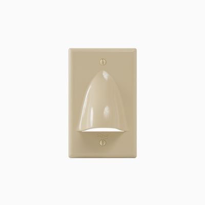 ICC IC640BSSIV Bulk Nose Faceplate in Single Gang, Ivory