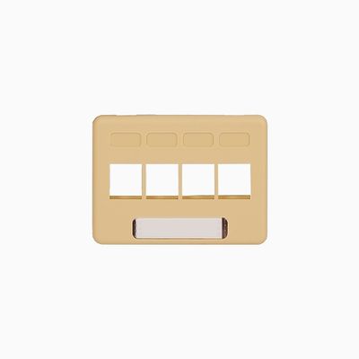 ICC IC107FN4IV Modular Furniture Faceplate for HD Style, Ivory