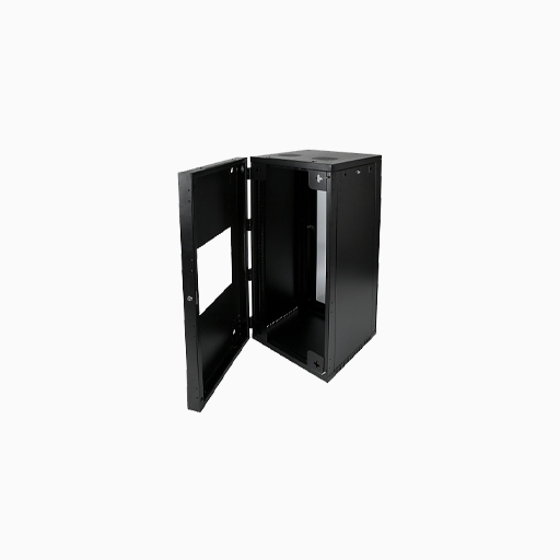 Strong SR-WMS-24U Wall Mount Rack System, 24U, Steel, Black