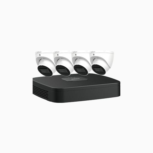 Dahua N444E42C IP Camera and Recorder Kit, 4-Channel Kit