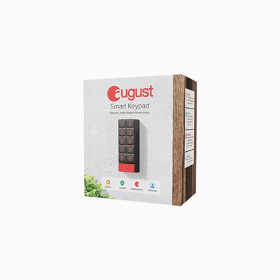 August Smart Keypad, Code Based Entry, Dark Gray