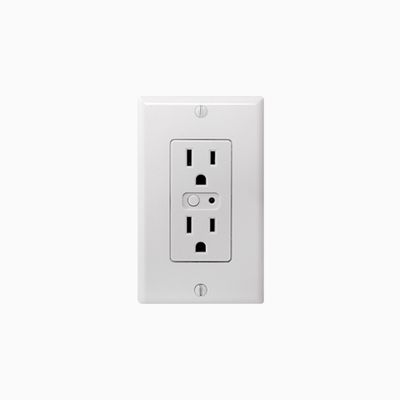 Linear WO15EMZ5-1 GoControl Z-Wave Plus Single Wall Outlet