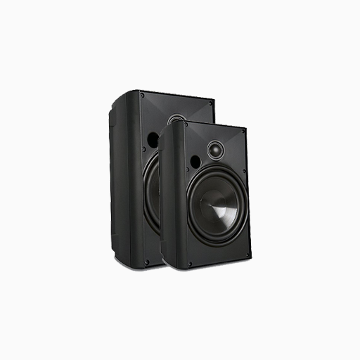 Proficient Audio AW650BLK Outdoor Speaker with 6.5 Inch, Pair