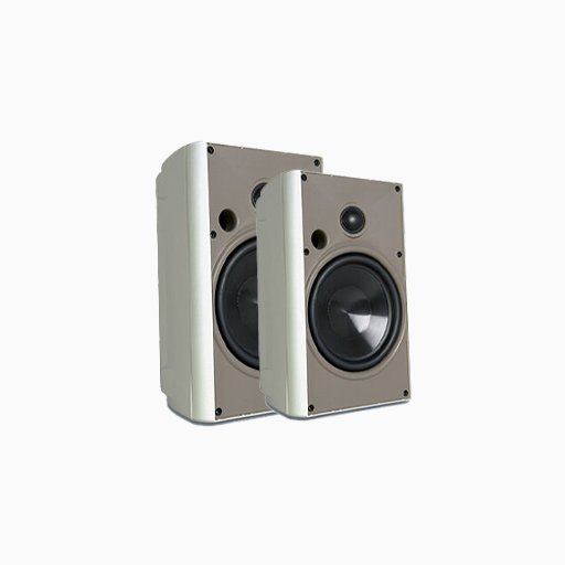 Proficient Audio AW400WHT Outdoor Speaker with 4 Inch, Pair