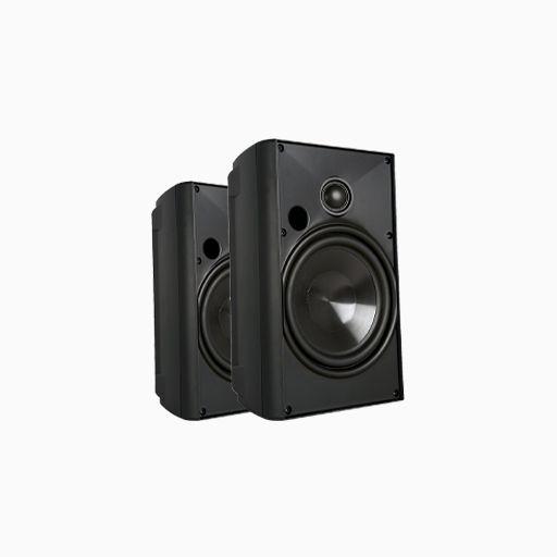 Proficient AW525BLK Outdoor Speaker with 5-1/4 Inch Pair Black