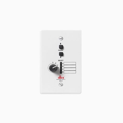 dbx ZC8 Wall-Mounted Zone Controller, Programmable Selection