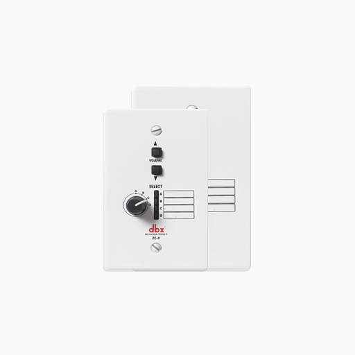 dbx ZC8 Wall-Mounted Zone Controller, Programmable Selection