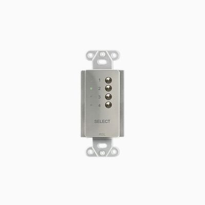 RDL DS-RC4M Series 4-Channel Remote Control, Stainless Steel
