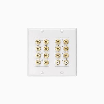 Russound HTP-7.2 Home Theater Wall Plate, Wgite