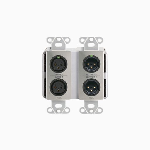 RDL DDS-BN22 Wall-Mounted Bi-Directional Mic/Line Dante