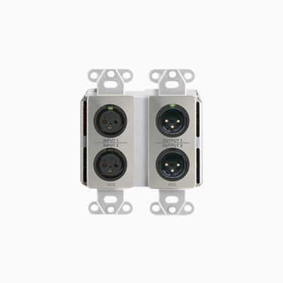 RDL DDS-BN22 Wall-Mounted Bi-Directional Mic/Line Dante