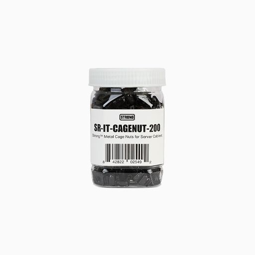 Strong SR-IT-CAGENUT-200 Metal 12-24 Cage Nuts for Network
