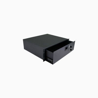 Strong SR-DRAWER-3U Lockable Rack Drawer, 3U, Steel, Black