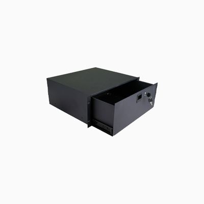 Strong SR-DRAWER-4U Lockable Rack Drawer, 4U, Black