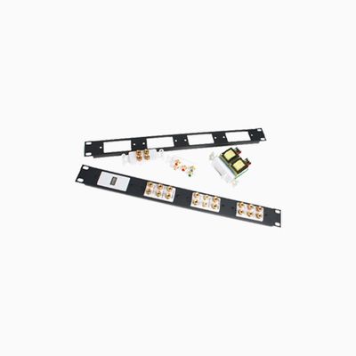 Strong SR-DEC4-1U Rack 4 Space Decora Panel, 1U, Steel, Black