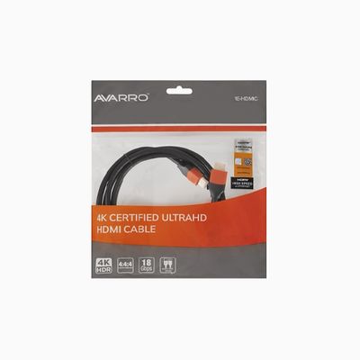 AVARRO 1E-HDMIC12 Certified Premium High Speed HDMI Cables, 12'