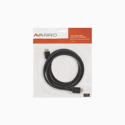 AVARRO 1E-HDMI3 HDMI Cable with Ethernet, 3'