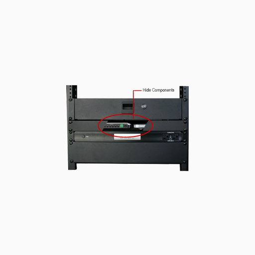 Strong SR-SHELF-HV-1U Hidden Rack Shelf with Vented Panel, 1U