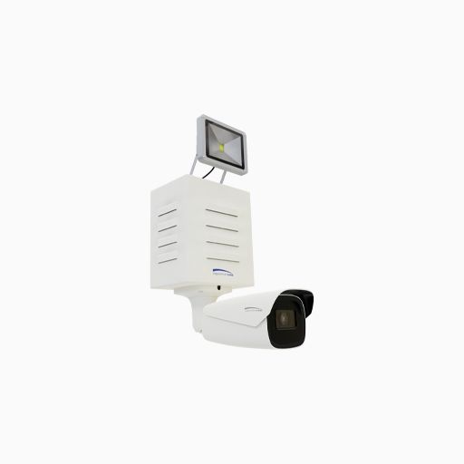 Speco DD2 4MP Bullet IP Camera with Digital Deterrent Alert Box