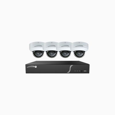 Speco ZIPL84D2 4-Camera IP Security System, 8-Channel Zip Kit