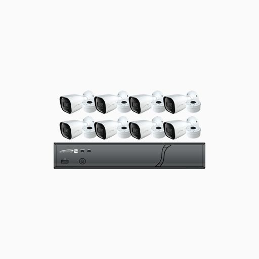 Speco ZIPT88B2 HD-TVI 8 Channel DVR, 2TB with 8 X 1080p