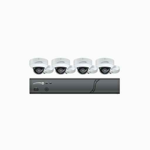 Speco ZIPT84D2 HD-TVI 8 Channel DVR, 2TB with 4x 1080p Kit