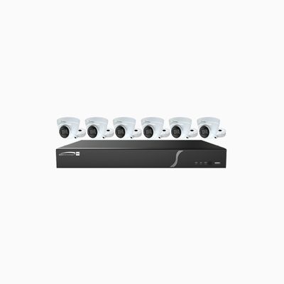 Speco ZIP86T2 8-Channel 8MP IP Kit with 6 Cameras