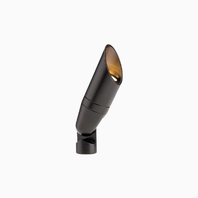 FX Luminaire QZ-1LED-FB QZ LED Up Light, Flat Black