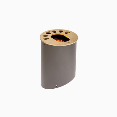 FX Luminaire KG-ZDC-BS Well Light Terra Collection, Natural Brass