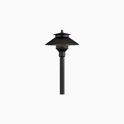 FX Luminaire PL-NL-18R-FB Vantage Collection, 18" Riser, Black