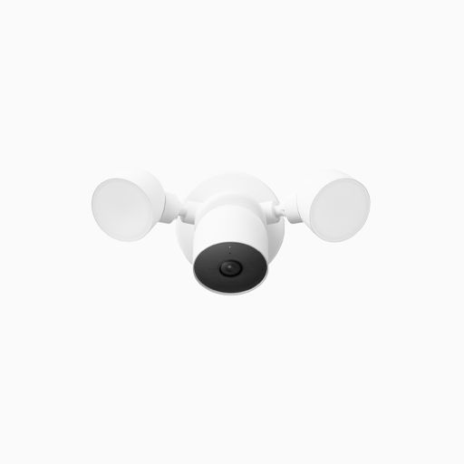 Google Nest Cam with Floodlight, Outdoor Wired Smart Security