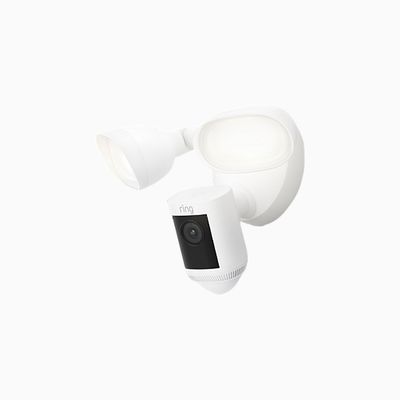 Ring Floodlight Cam Wired Pro, Outdoor Security Camera, White