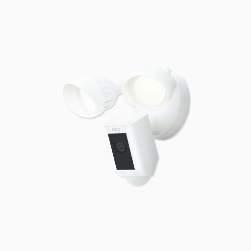 Ring Floodlight Cam Wired Plus with Motion-Activated 1080p, White