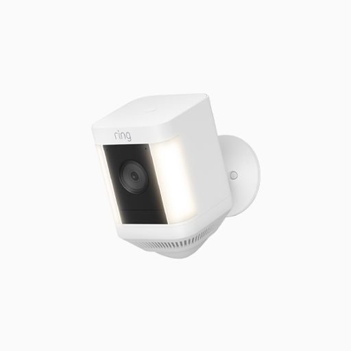 Ring Spotlight Cam Plus, Battery Powered Motion Detection, White