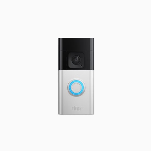 Ring B09WZCHQDB Battery Doorbell Plus, Satin Nickel and Black