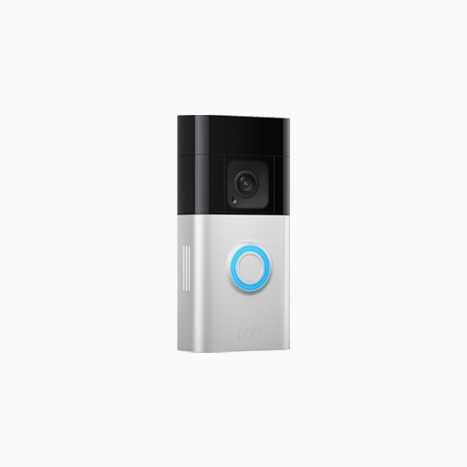 Ring B09WZCHQDB Battery Doorbell Plus, Satin Nickel and Black
