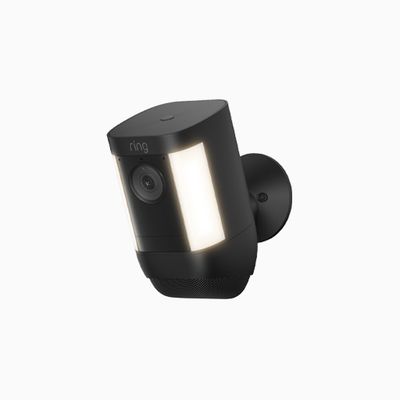 Ring Spotlight Cam Pro Battery Powered Motion Detection, Black
