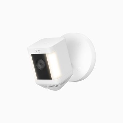 Ring Spotlight Cam Plus, Plug-In with Motion Detection, White