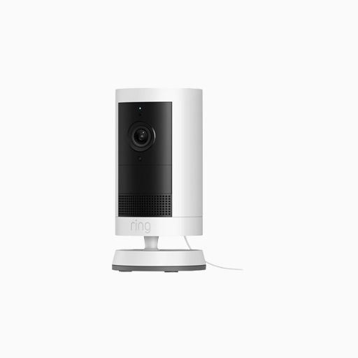 Ring Outdoor Cam Plus with Plug-in Adapter, White