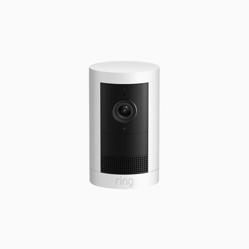 Ring Outdoor Cam Plus with Plug-in Adapter, White