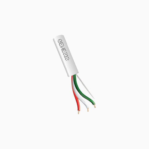 Genesis 47611012 18/3 Solid Plenum Thermostat Cable, Natural White