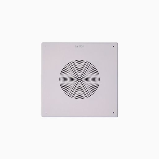 TOA PC-580S AM 8" Square Ceiling Speaker, 10W, 97 dB, White