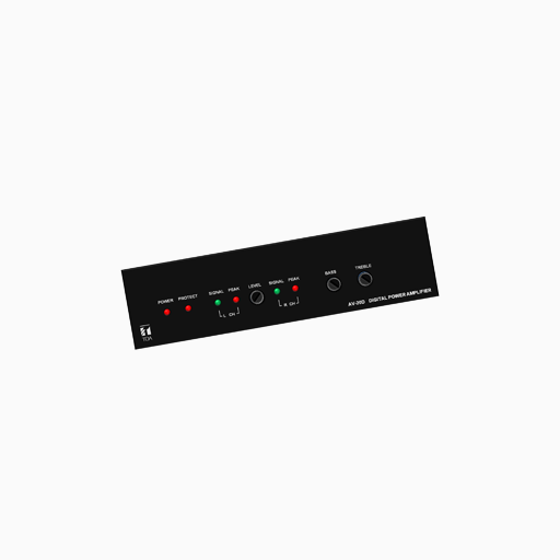 TOA AV20DAM Class Micro Plenum-Rated Power Amplifier, 20W